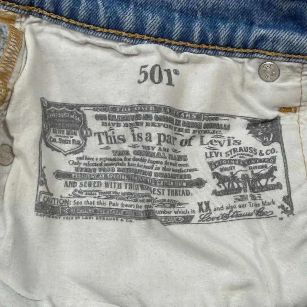 Levi's 501 Original Fit Jeans Men W26 L30 Blank Red Tag Excellent Straight Leg‎